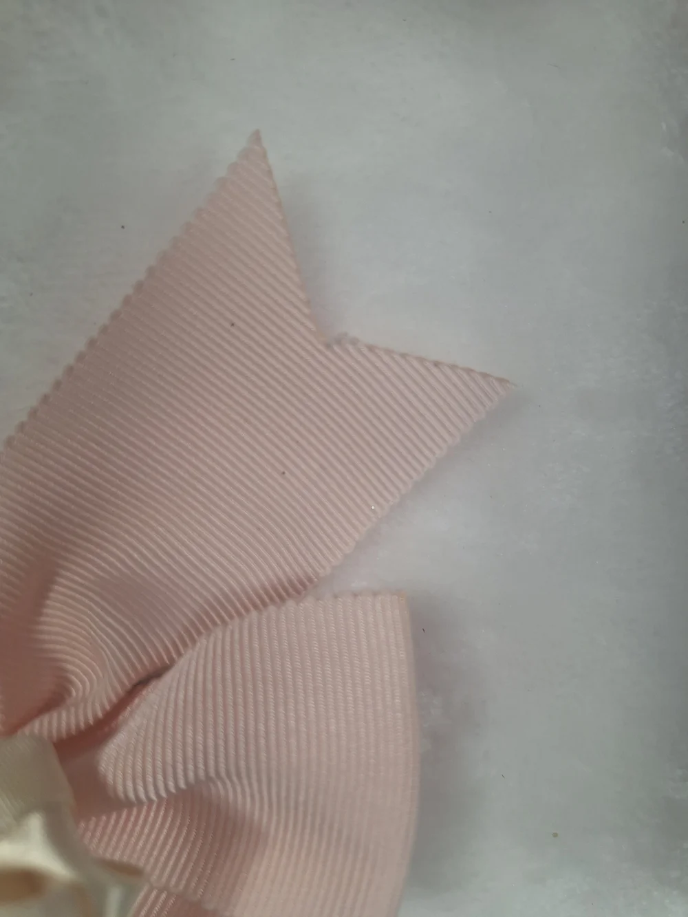 Innocent World Light Pink & Ivory Sculpted Rose Hair Bow | Classic Lolita